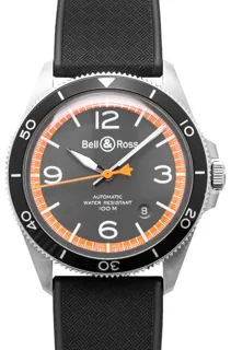 Bell & Ross BR V2 BRV292-ORA-ST/SRB Stainless steel Gray