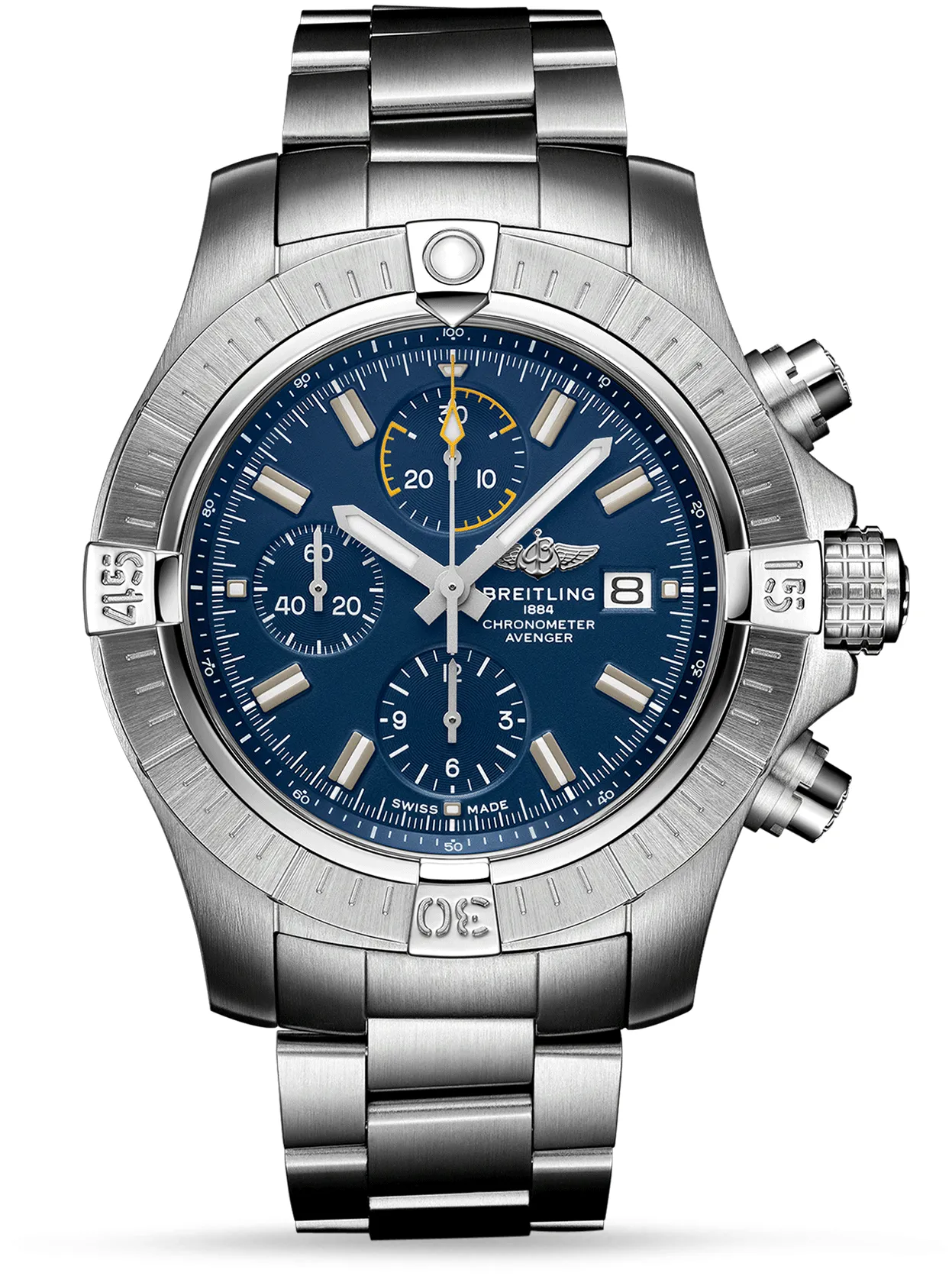 Breitling Avenger A13317101C1A1 45mm Stainless steel Blue