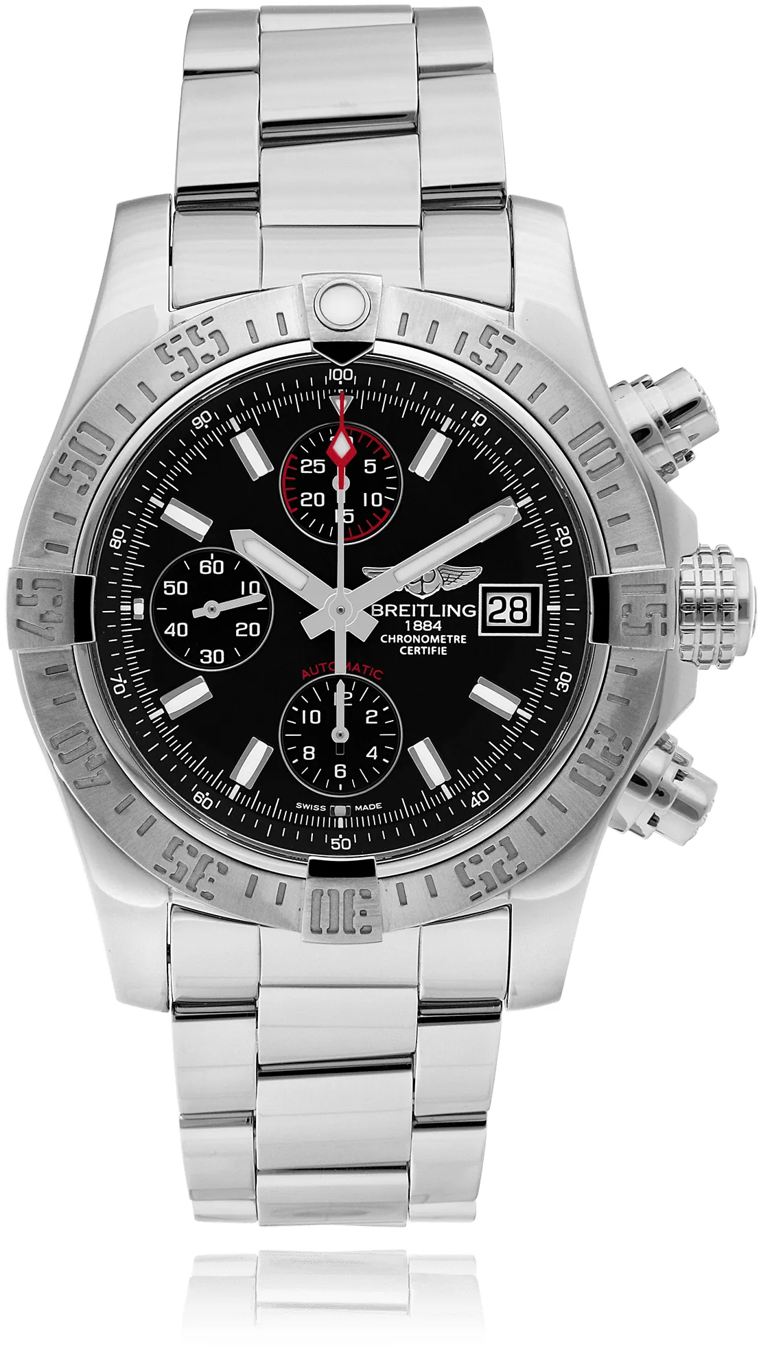 Breitling Avenger A13381 44mm Stainless steel Black