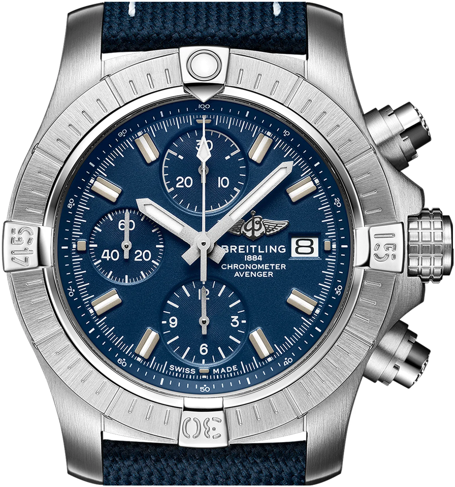 Breitling Avenger A13385101C1X1 43mm Stainless steel Blue 1