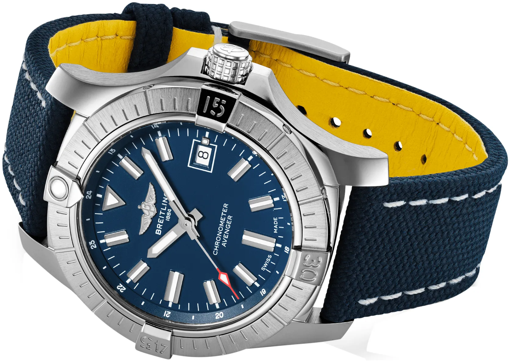 Breitling Avenger A17318101C1X2 43mm Stainless steel Blue 2