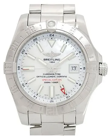 Breitling Avenger A32390 43mm Stainless steel White