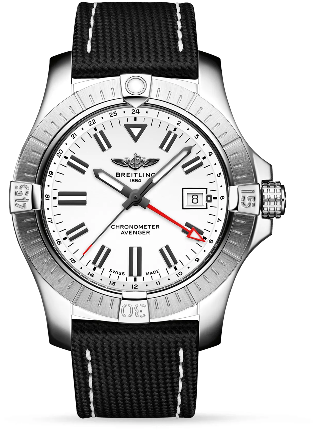 Breitling Avenger A32397101A1X1 43mm Stainless steel White