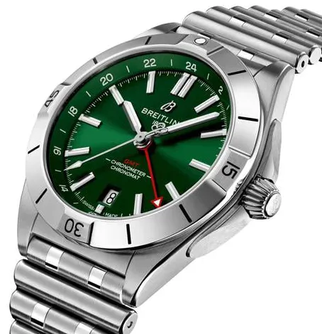 Breitling Chronomat A32398101L1A1 40mm Stainless steel Green 3