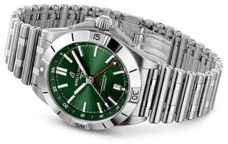 Breitling Chronomat A32398101L1A1 40mm Stainless steel Green 2