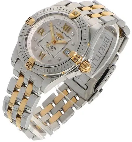 Breitling Cockpit D71356 32mm Yellow gold and Stainless steel White 1