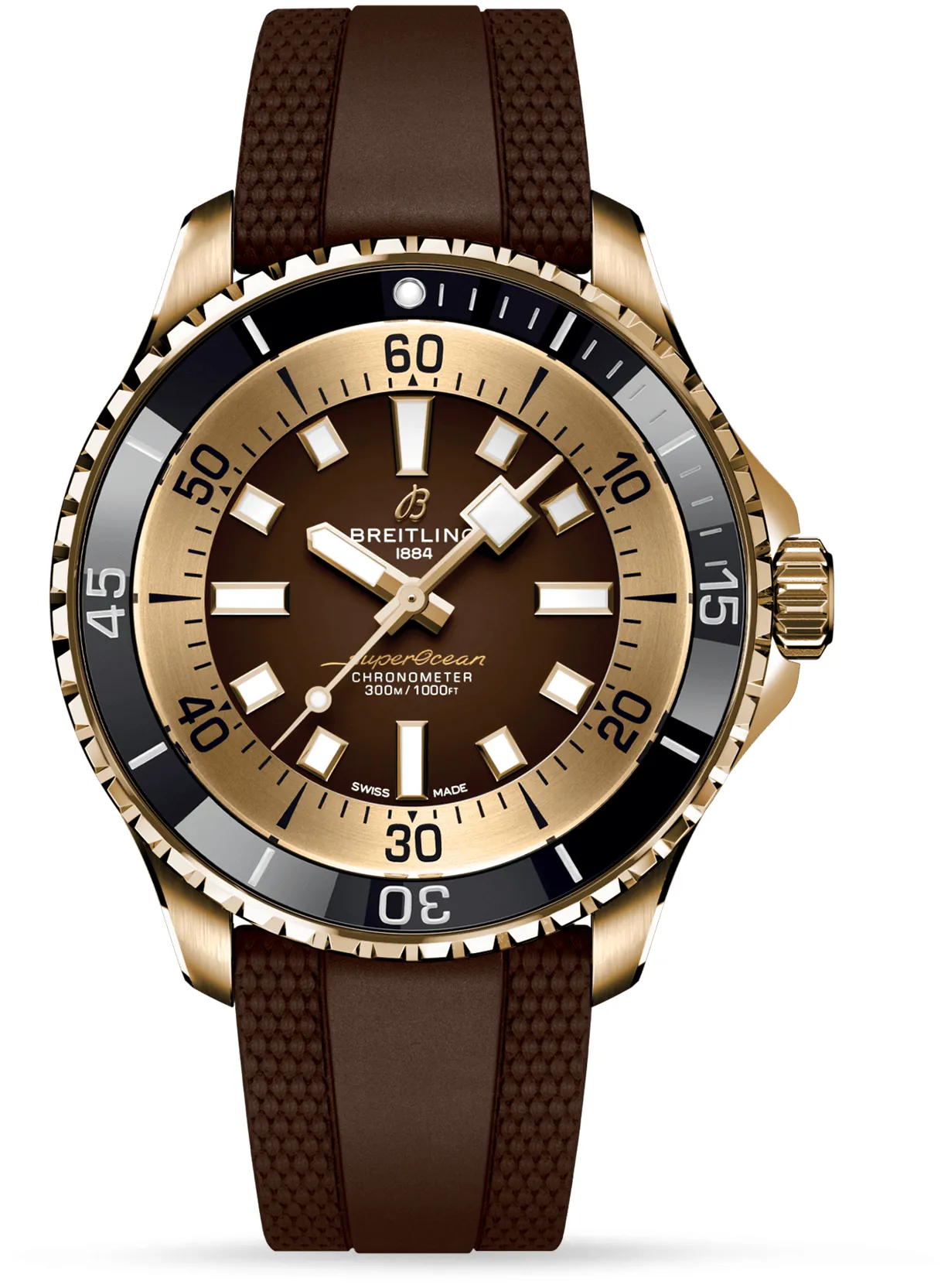 Breitling Superocean N17376201Q1S1 44mm Bronze Brown