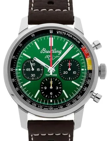 Breitling Top Time AB01762A1L1X1 41mm Stainless steel Green