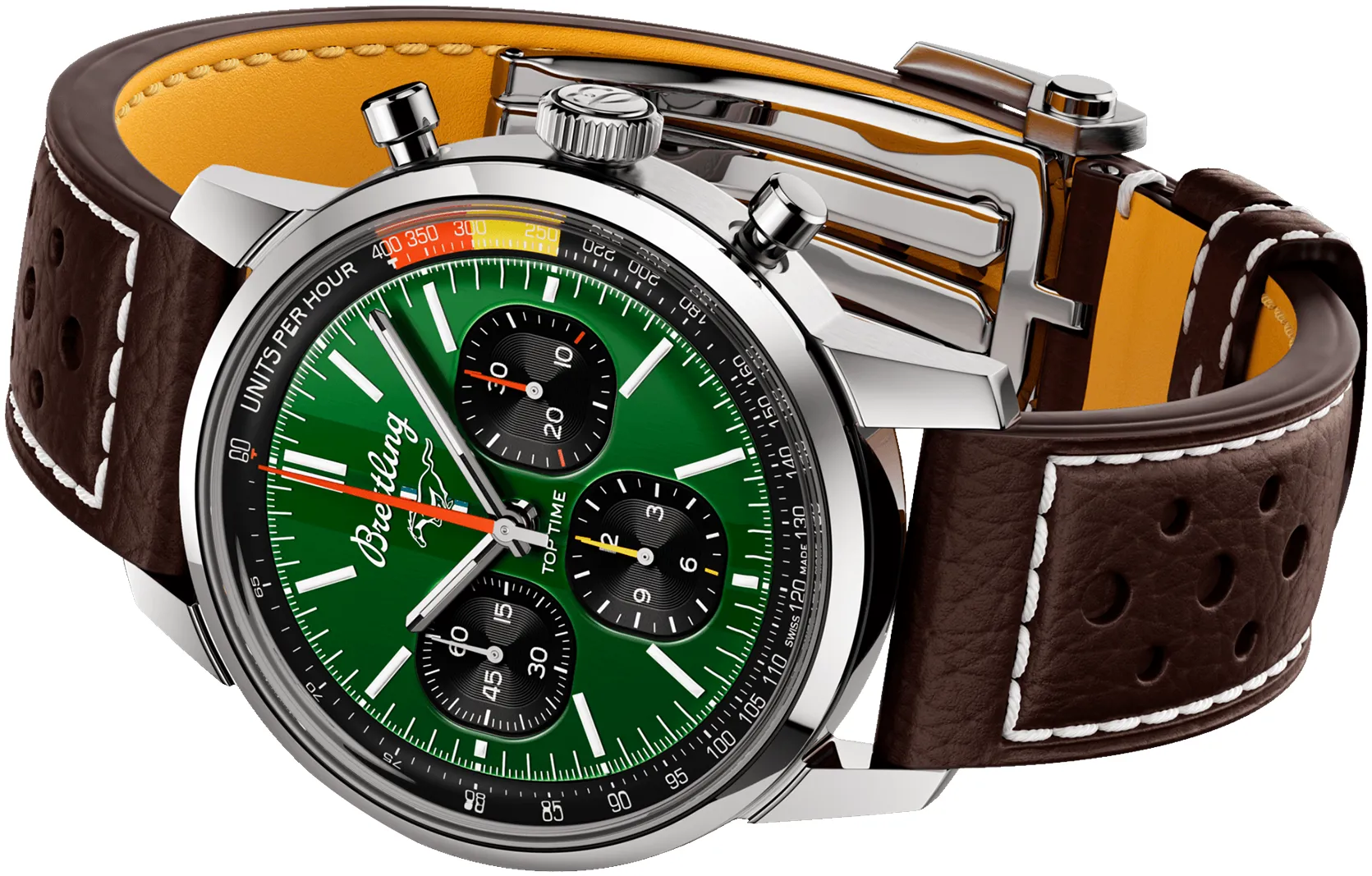 Breitling Top Time AB01762A1L1X1 41mm Stainless steel Green 2