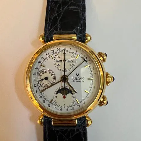 Bulova 13235 38mm Yellow gold White 6