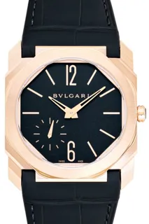 Bulgari Octo 103286 Rose gold Black