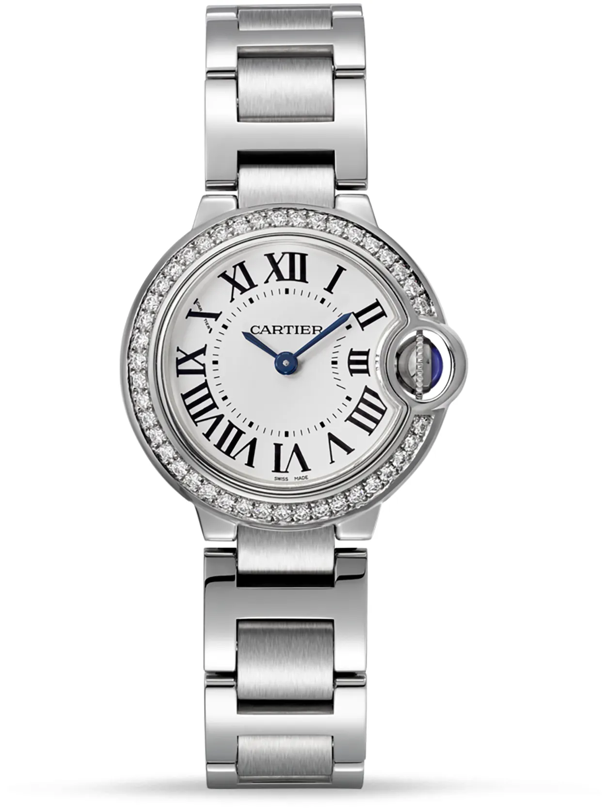 Cartier Ballon Bleu 28mm W4BB0015 28mm Stainless steel White