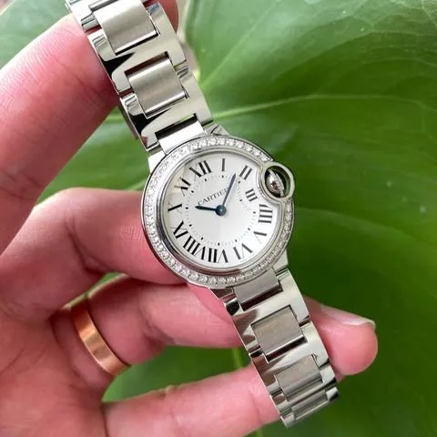 Cartier Ballon Bleu 28mm W4BB0015 28mm Stainless steel White 3