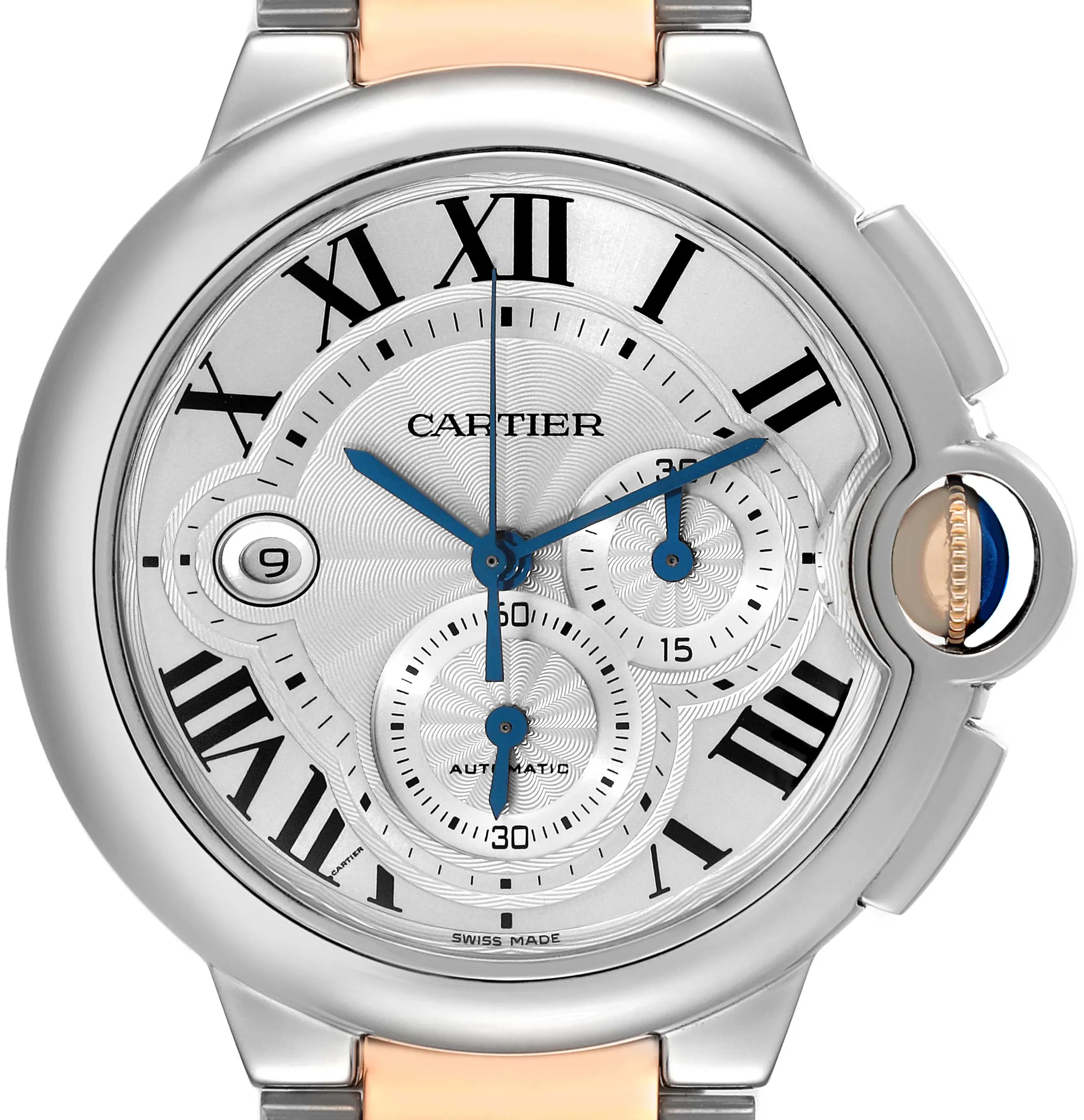 Cartier Ballon Bleu w6920063 44mm Stainless steel Silver