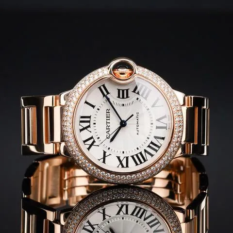 Cartier Ballon Bleu WJBB0005 36mm Rose gold Silver 3