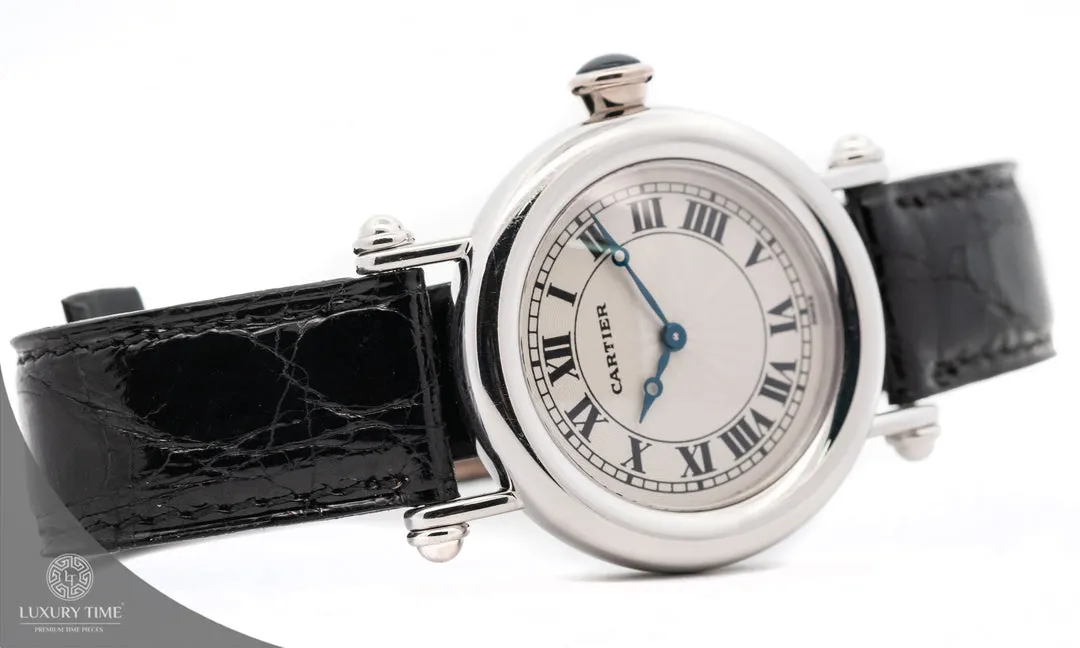 Cartier Diabolo W1509751 32mm Platinum Silver 5