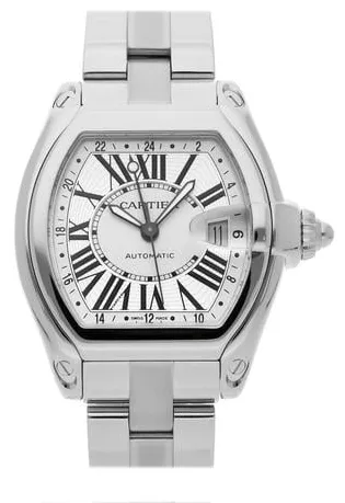 Cartier Roadster W62032X6 49mm Stainless steel Silver