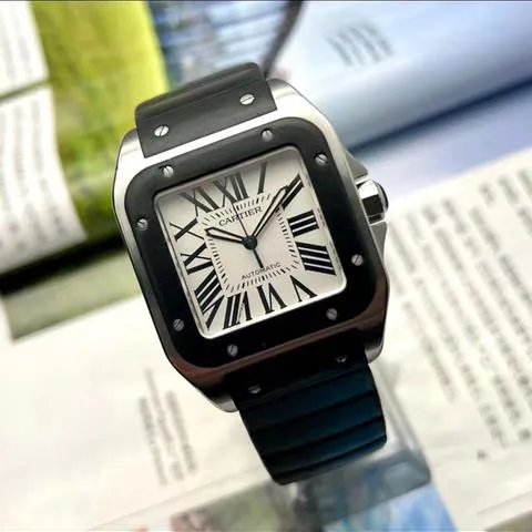 Cartier Santos 100 W20121U2 38mm Stainless steel Silver