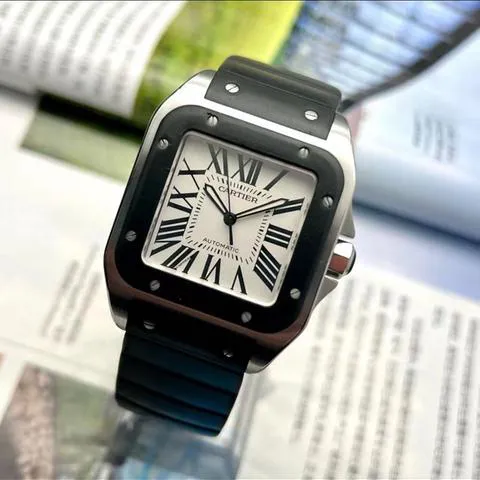 Cartier Santos 100 W20121U2 38mm Stainless steel Silver 3