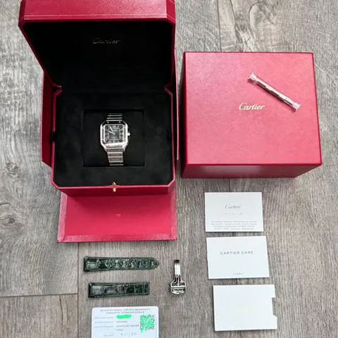 Cartier Santos WSSA0061 35mm Stainless steel Green 10