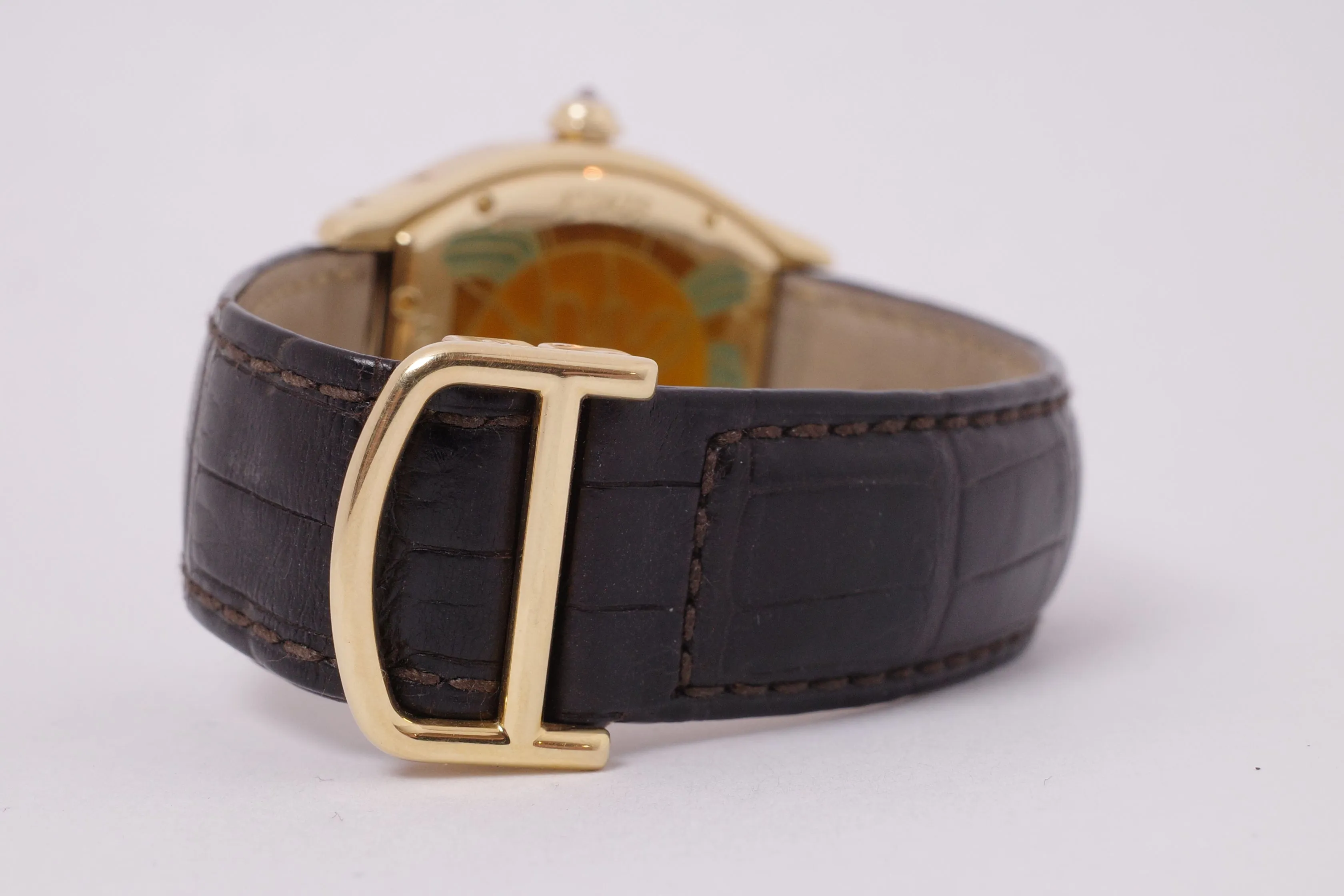 Cartier Tortue 34mm Yellow gold Brown 2