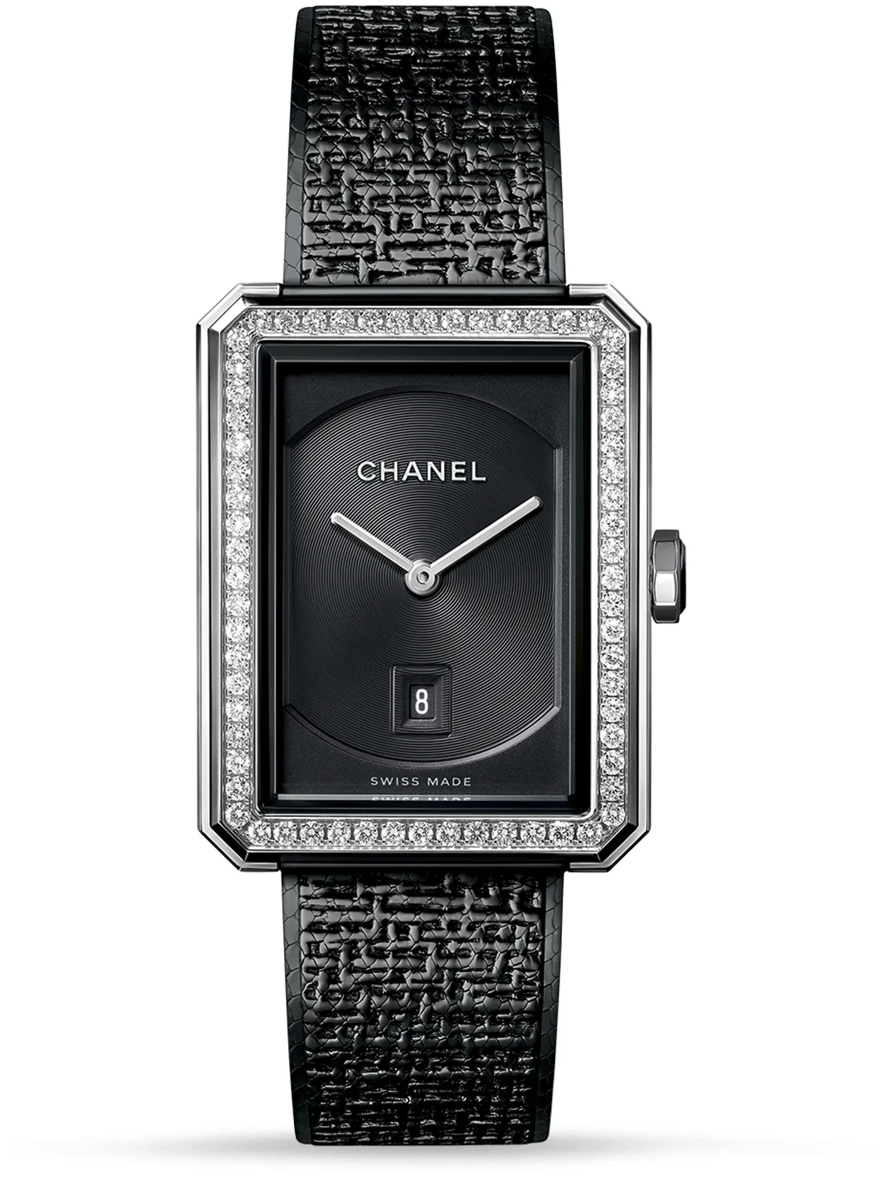 Chanel Boy-Friend H5318 34.5mm Stainless steel Black