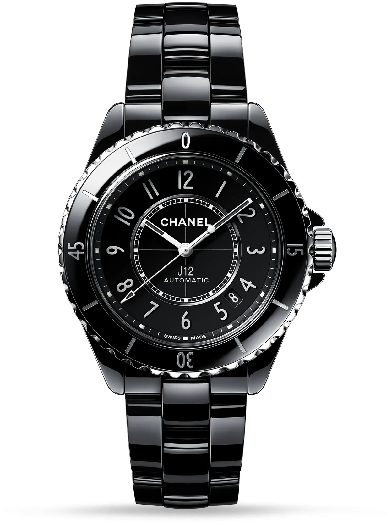 Chanel J12 H5697 38mm Black ceramic Black