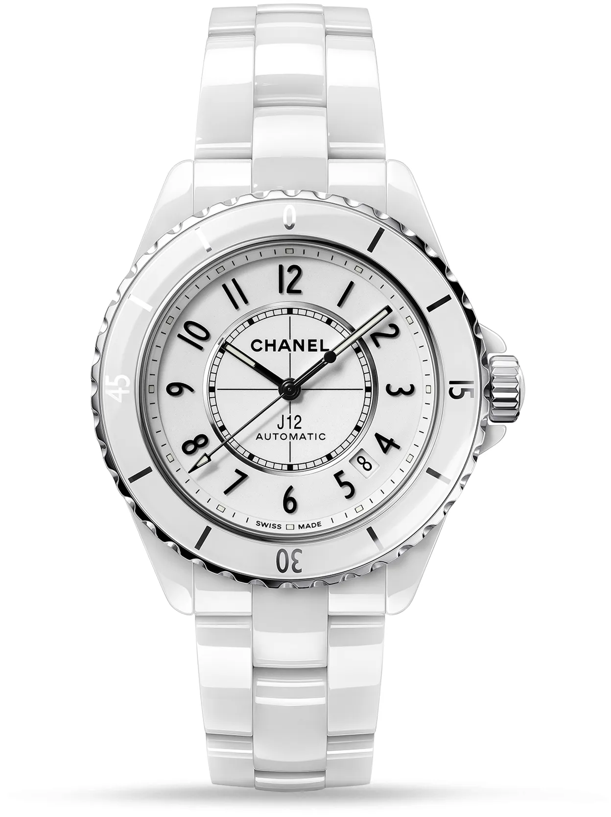 Chanel J12 H5700 38mm White ceramic White