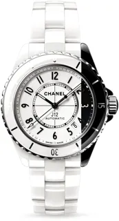 Chanel J12 H6515 Black ceramic and White ceramic