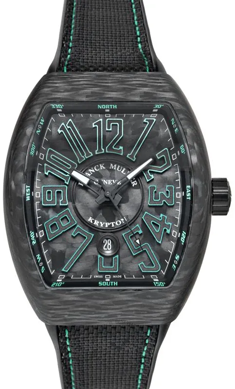 Franck Muller V45 SC DT CARBON VE KRYPTON Carbon fiber Black