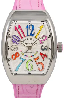 Franck Muller Vanguard V 32 SC AT FO AC COL DRM (RS)  COL DRM Stainless steel White