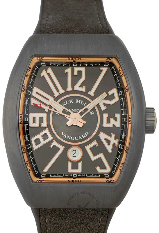 Franck Muller Vanguard V45 SC DT TT BR 5N Rose gold and Titanium Gray