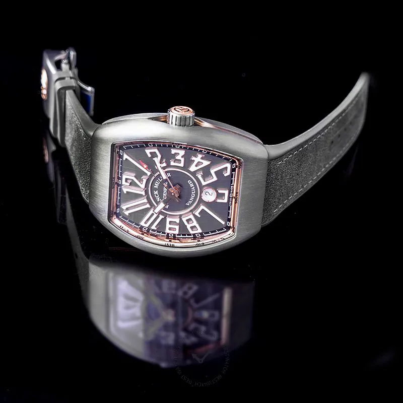 Franck Muller Vanguard V45 SC DT TT BR 5N Rose gold and Titanium Gray 3