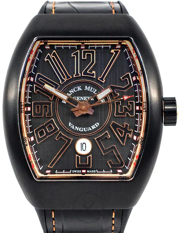 Franck Muller Vanguard V45SCDT TTNRBR5N 43mm Rose gold and Titanium and 18k rose gold Black