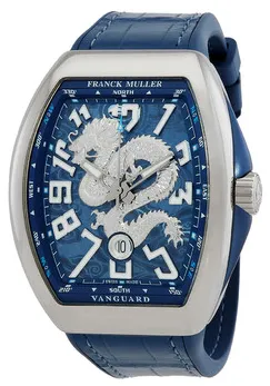 Franck Muller Vanguard V 45 SC DT DRAGON KING (AC.BL) 53mm Stainless steel Blue