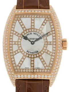 Franck Muller Sunrise 7882QZSNRDCD(5N) 18kt Rose Gold White