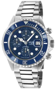 Gevril Wall Street Chrono 4150A 43mm Stainless steel Blue