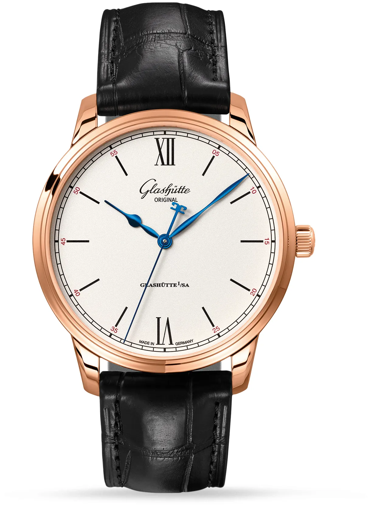 Glashütte Senator Excellence 1-36-01-02-05-01 40mm Yellow gold Silver