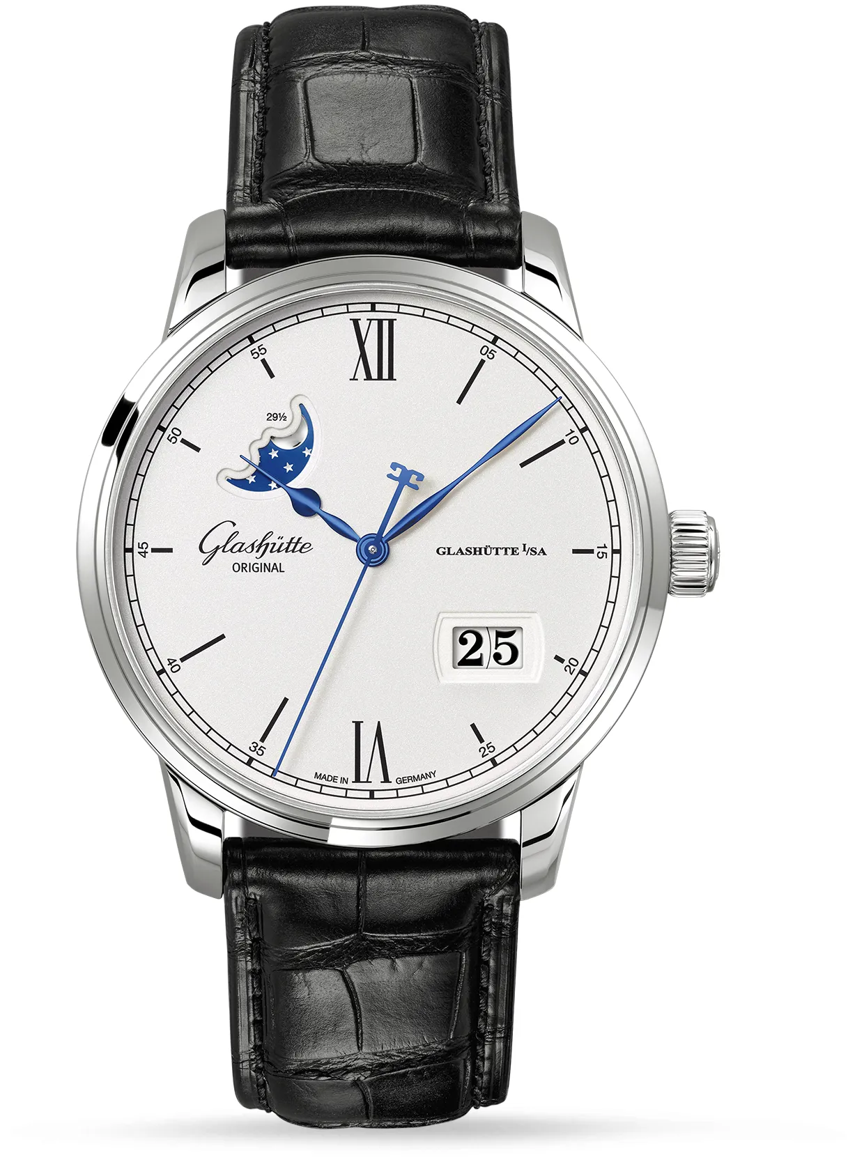 Glashütte Senator Excellence 1-36-04-01-02-61 40mm Stainless steel Silver