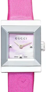 Gucci G-Frame YA128533 Stainless steel White