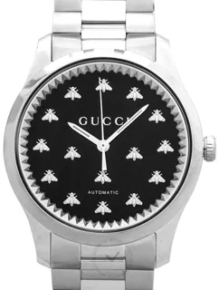 Gucci G-Timeless YA126283 Stainless steel Black