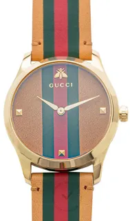 Gucci G-Timeless YA1264077 Stainless steel Brown