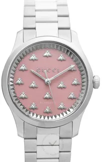 Gucci G-Timeless YA1264188 Stainless steel Pink