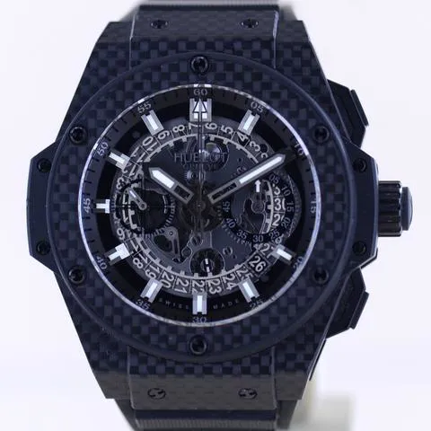 Hublot King Power 701.QX.0140.RX 48mm Carbon fiber Skeletonized