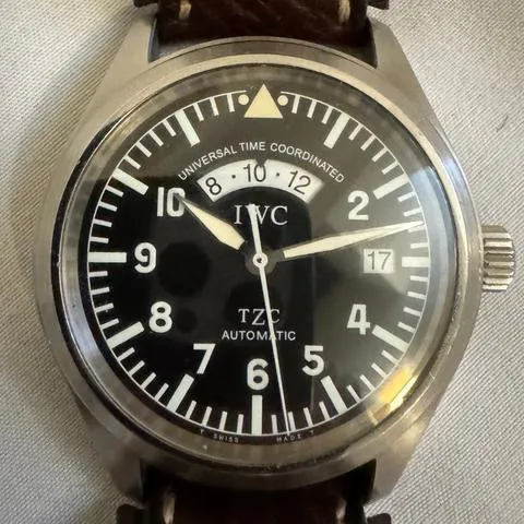 IWC Pilot Spitfire UTC IW3251 39mm Stainless steel Black