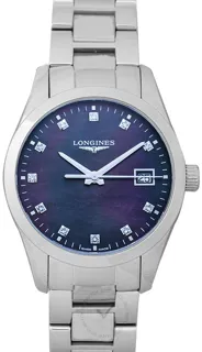 Longines Conquest Classic L23864886 Stainless steel Black