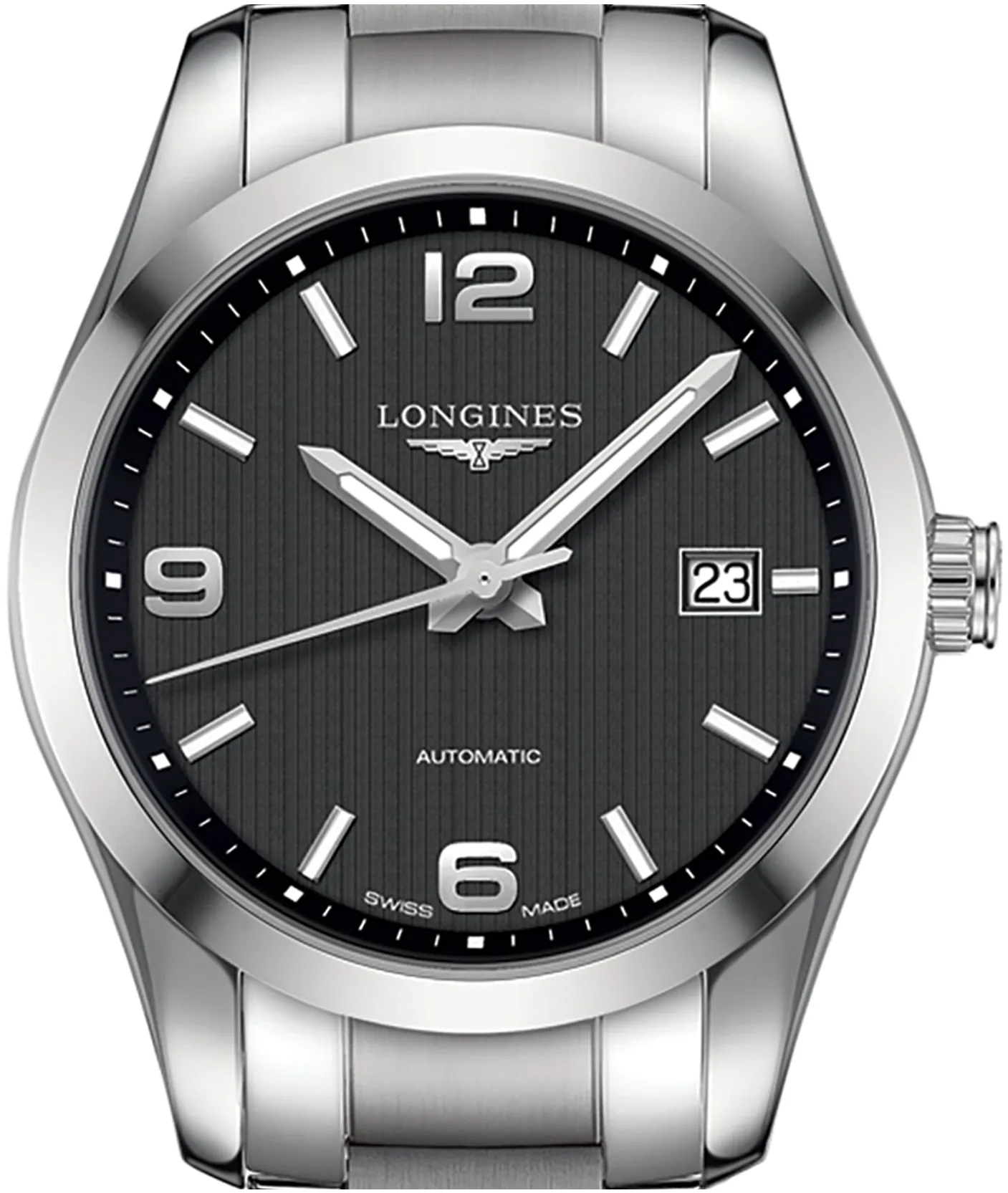 Longines Conquest L2.785.4.56.6 Stainless steel Black 1