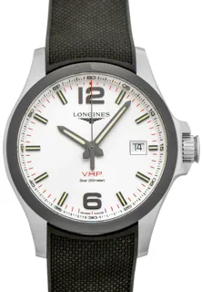 Longines Conquest V.H.P. L3.729.4.76.9 Ceramic Silver