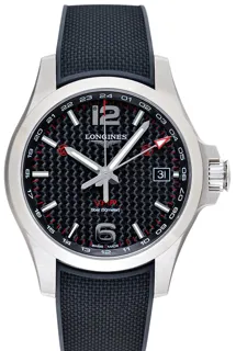 Longines Conquest V.H.P. L37184669 Stainless steel Black