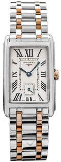 Longines DolceVita L5.512.5.71.7 Stainless steel with 18 karat pink gold crown Silver